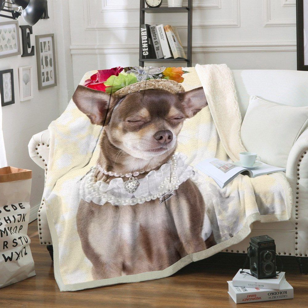 Chihuahua Sherpa Fleece Blanket
