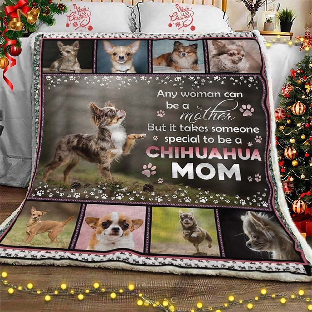 Chihuahua Mom Sherpa Fleece Blanket