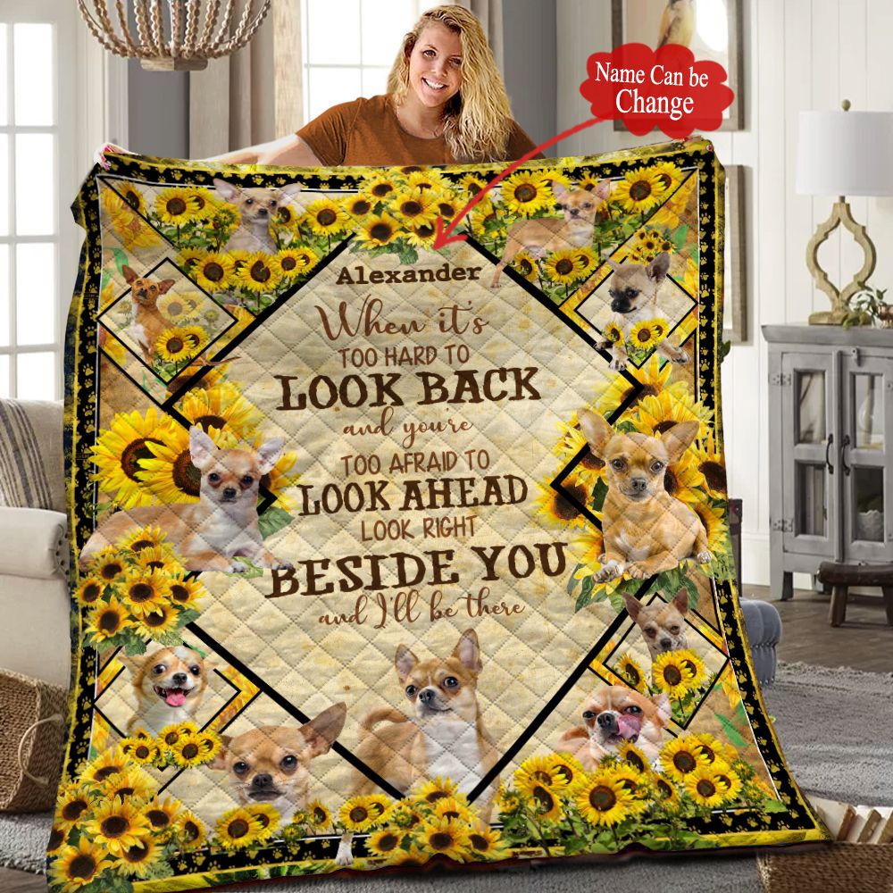 Chihuahua Personalized Quilt Blanket HHH060601HN