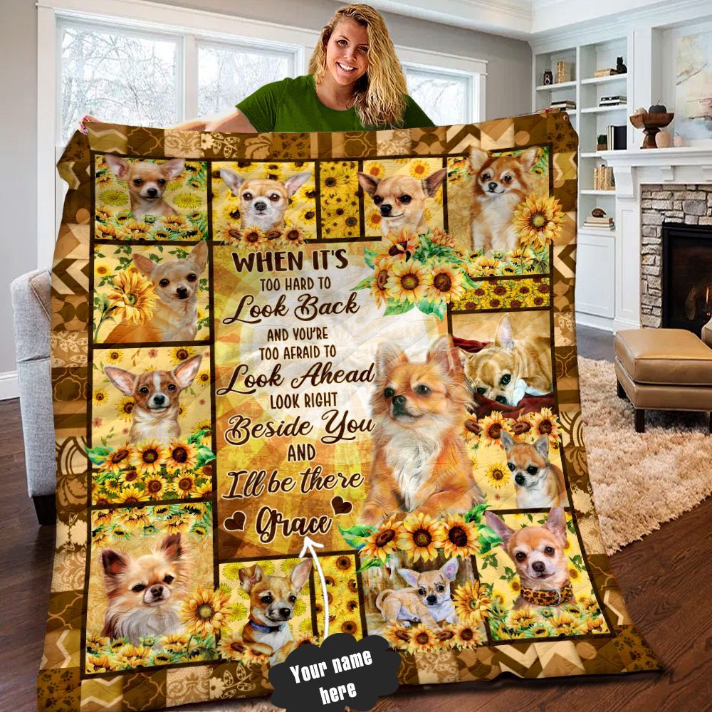 Chihuahua Personalized Quilt Blanket LML040605DT