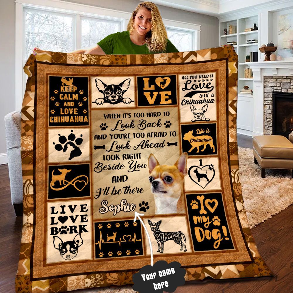 Chihuahua Personalized Quilt Blanket LML190680DT