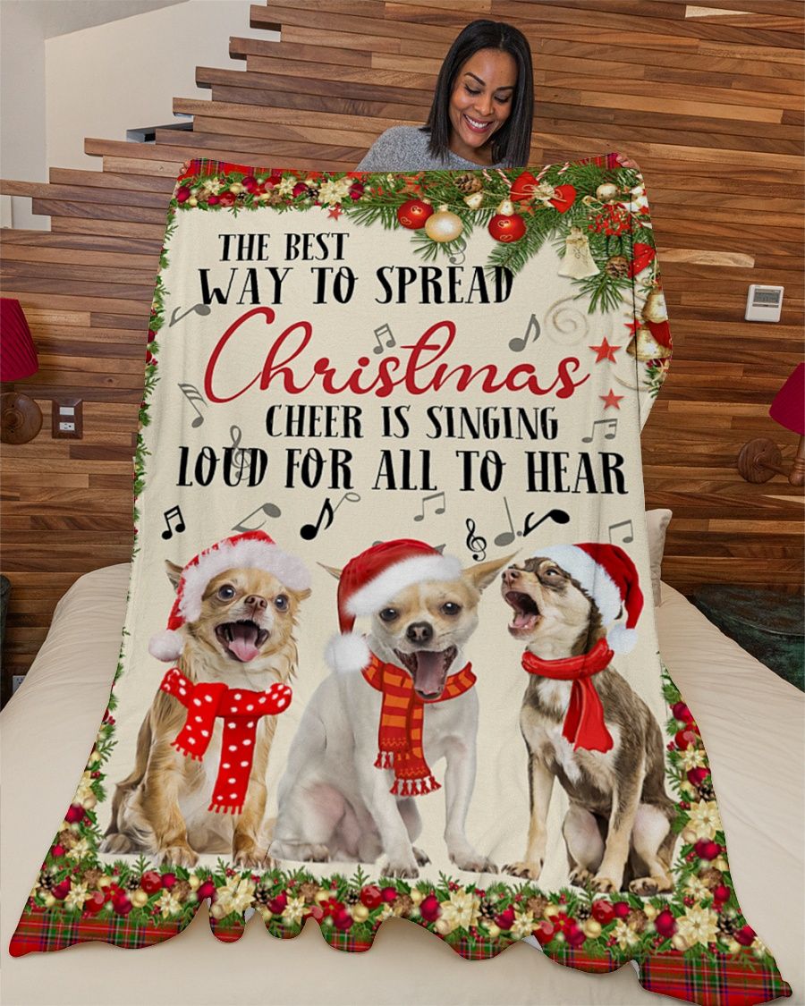 Chihuahua Way to spread Fleece Blanket