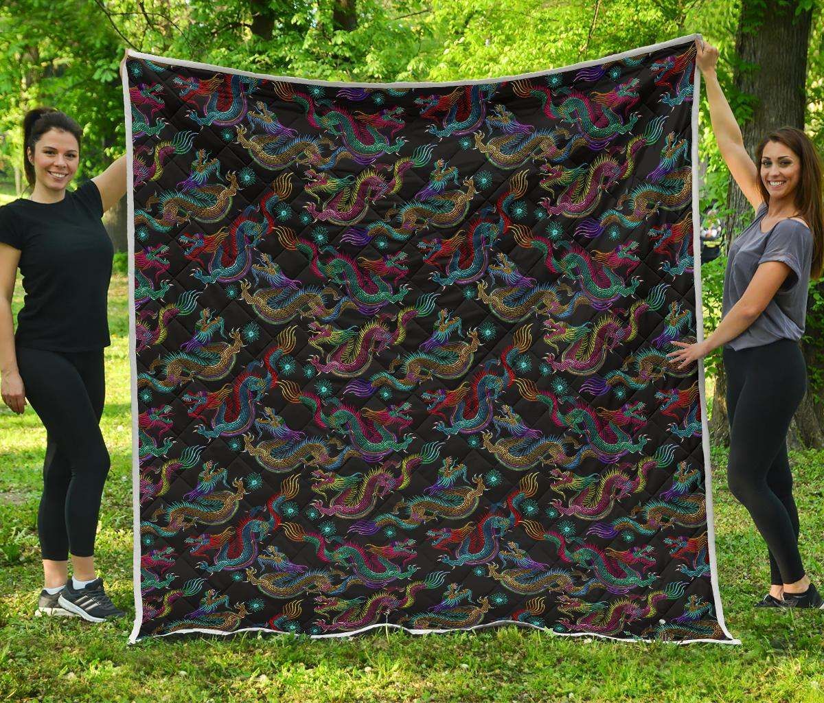 Chinese Dragon CL17100178MDQ Quilt Blanket