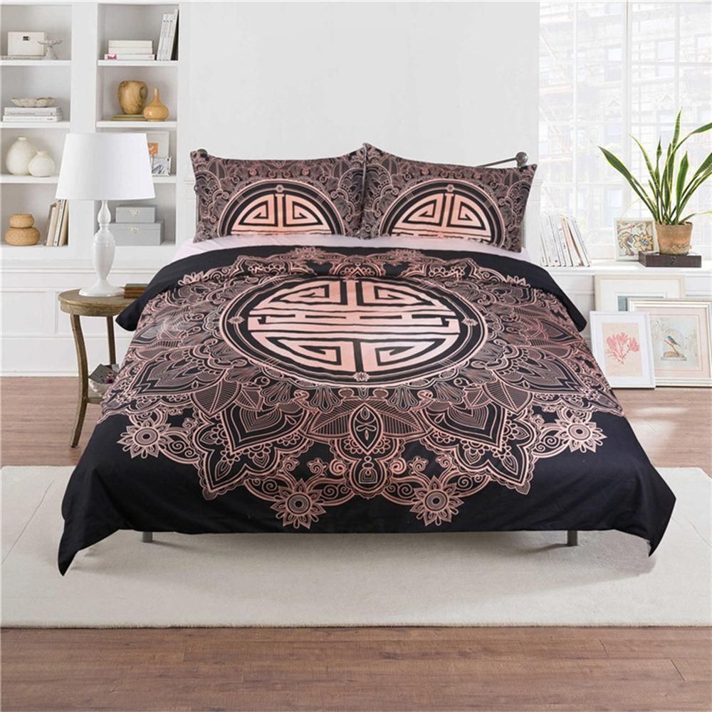 Chinese Style Ancient Symbol Printed Bedding Set