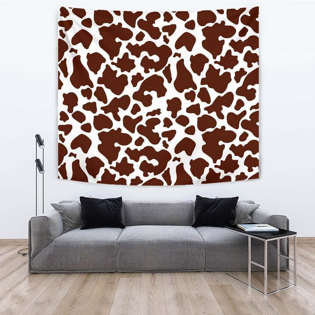 Chocolate Brown And White Cow CL17100053MDT Tapestry