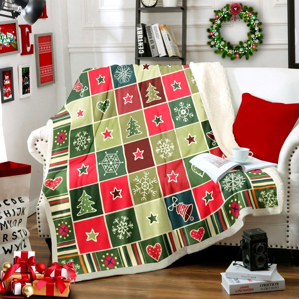 Christmas Sherpa Fleece Blanket