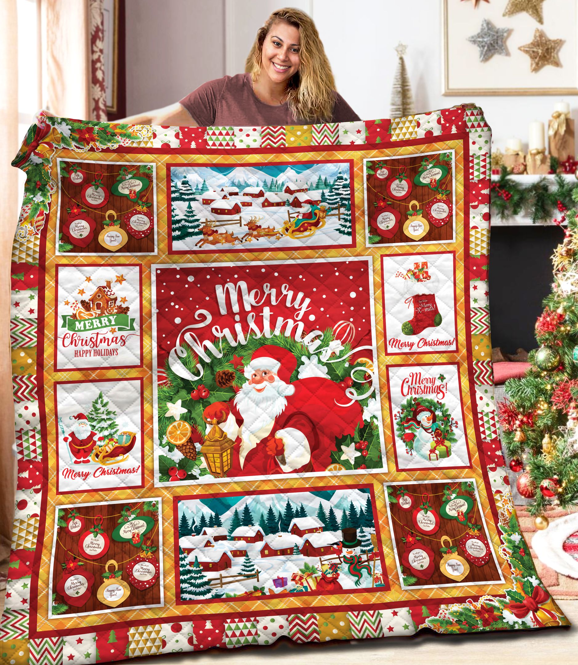 Christmas AAA101103TA Quilt Blanket