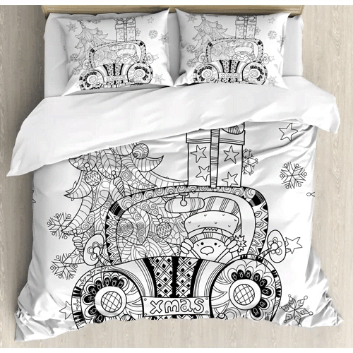 Christmas Abstract Car Bedding Set