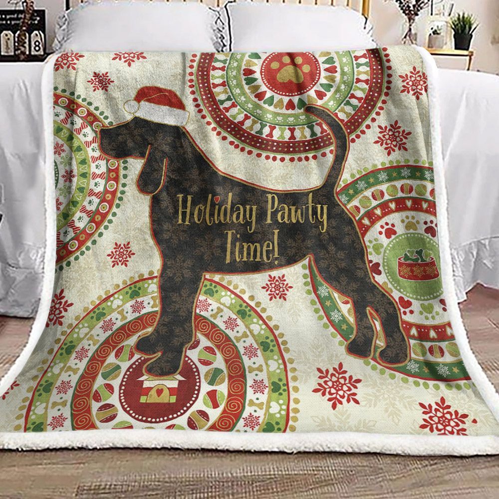 Christmas Beagle Sherpa Fleece Blanket