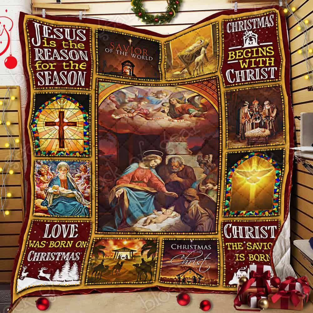 Christmas Begins With Christ CL14100122MDQ Quilt Blanket