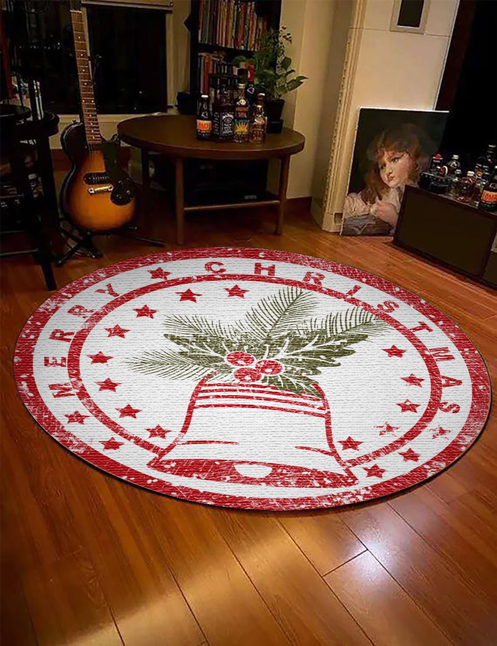 Christmas Bell Round Carpet