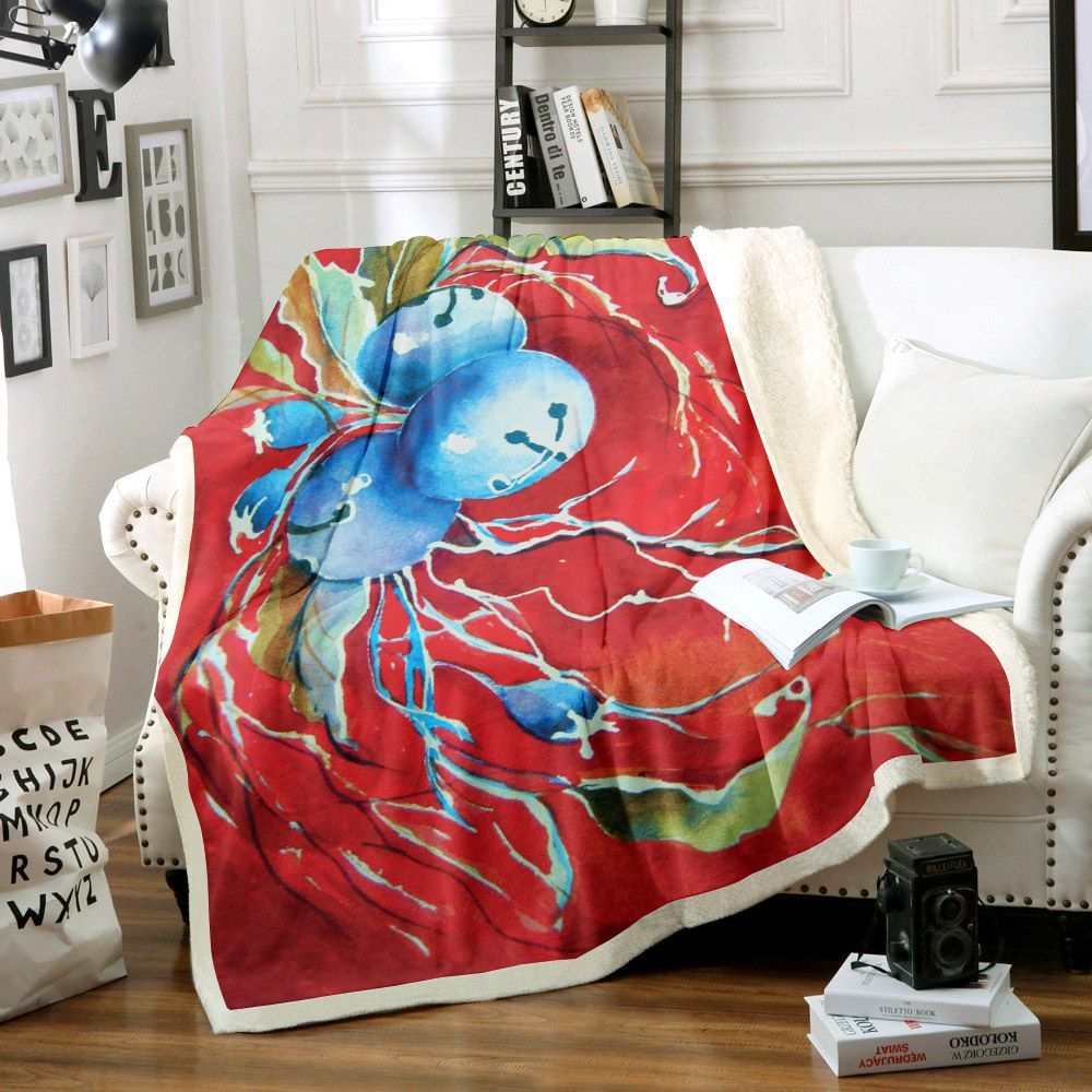 Christmas Bells Sherpa Fleece Blanket