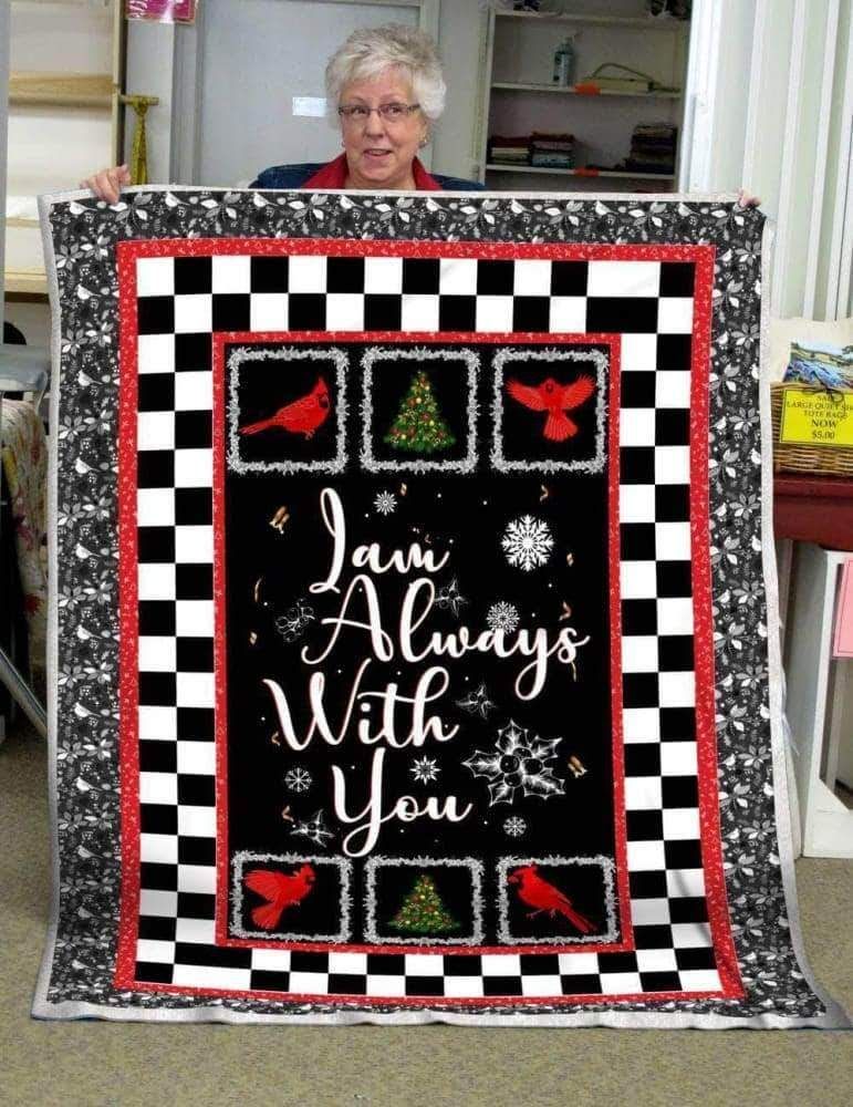 Christmas Bird Sherpa Fleece Blanket