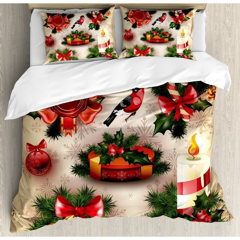Christmas Bird Bedding Set
