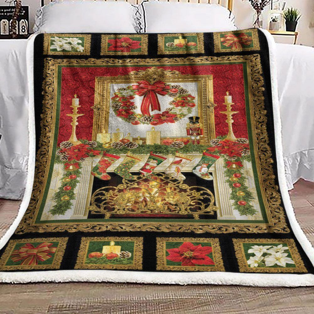 Christmas Sherpa Fleece Blanket