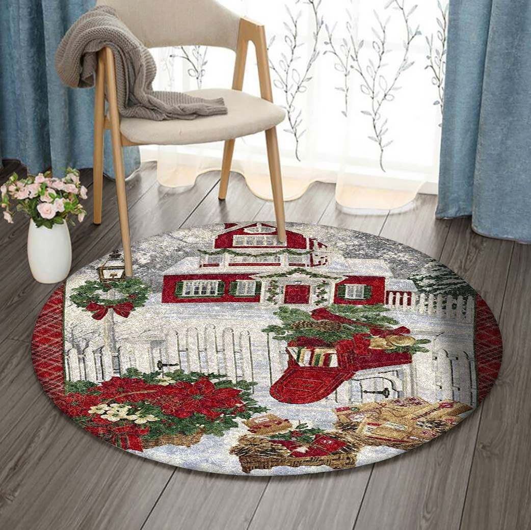 Christmas Round Carpet