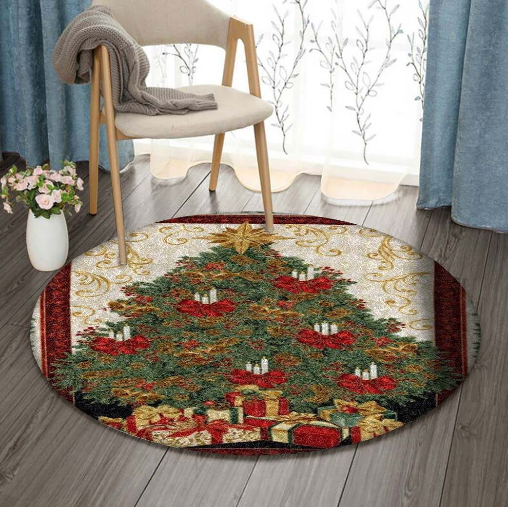 Christmas Round Carpet