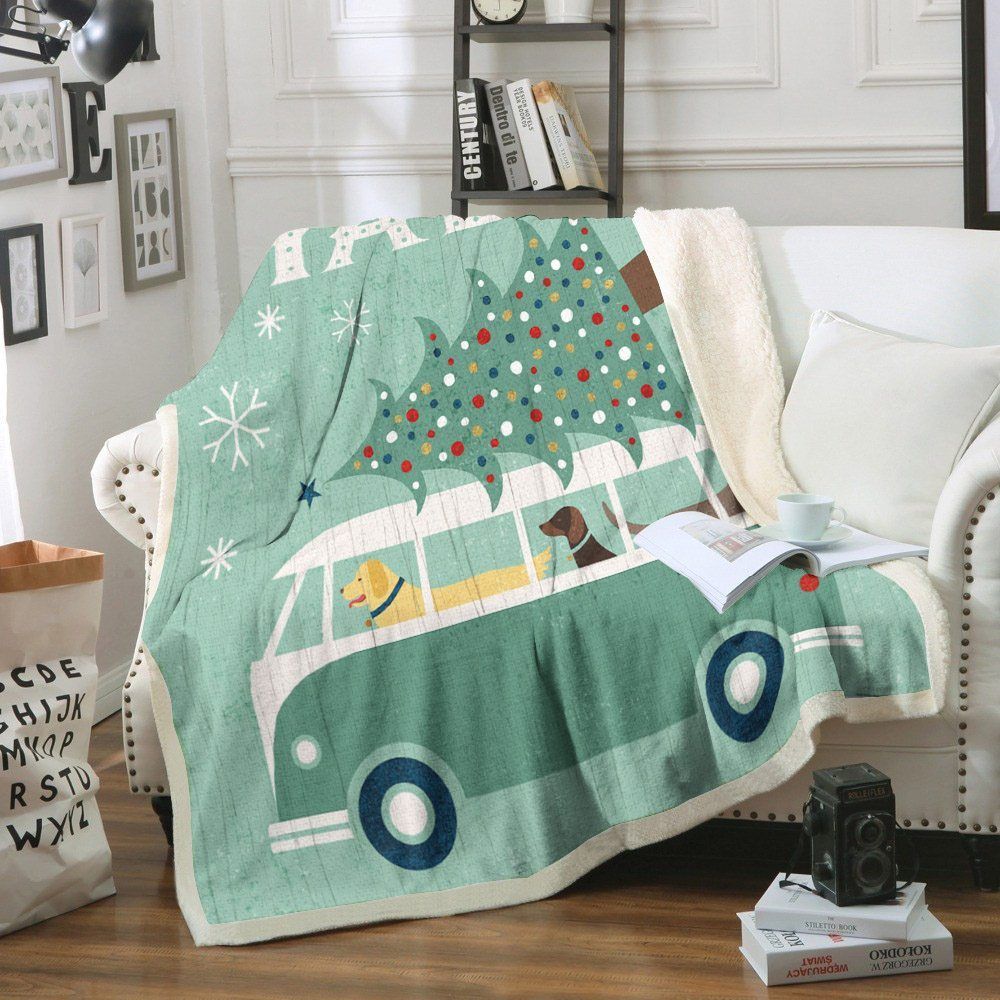 Christmas Sherpa Fleece Blanket