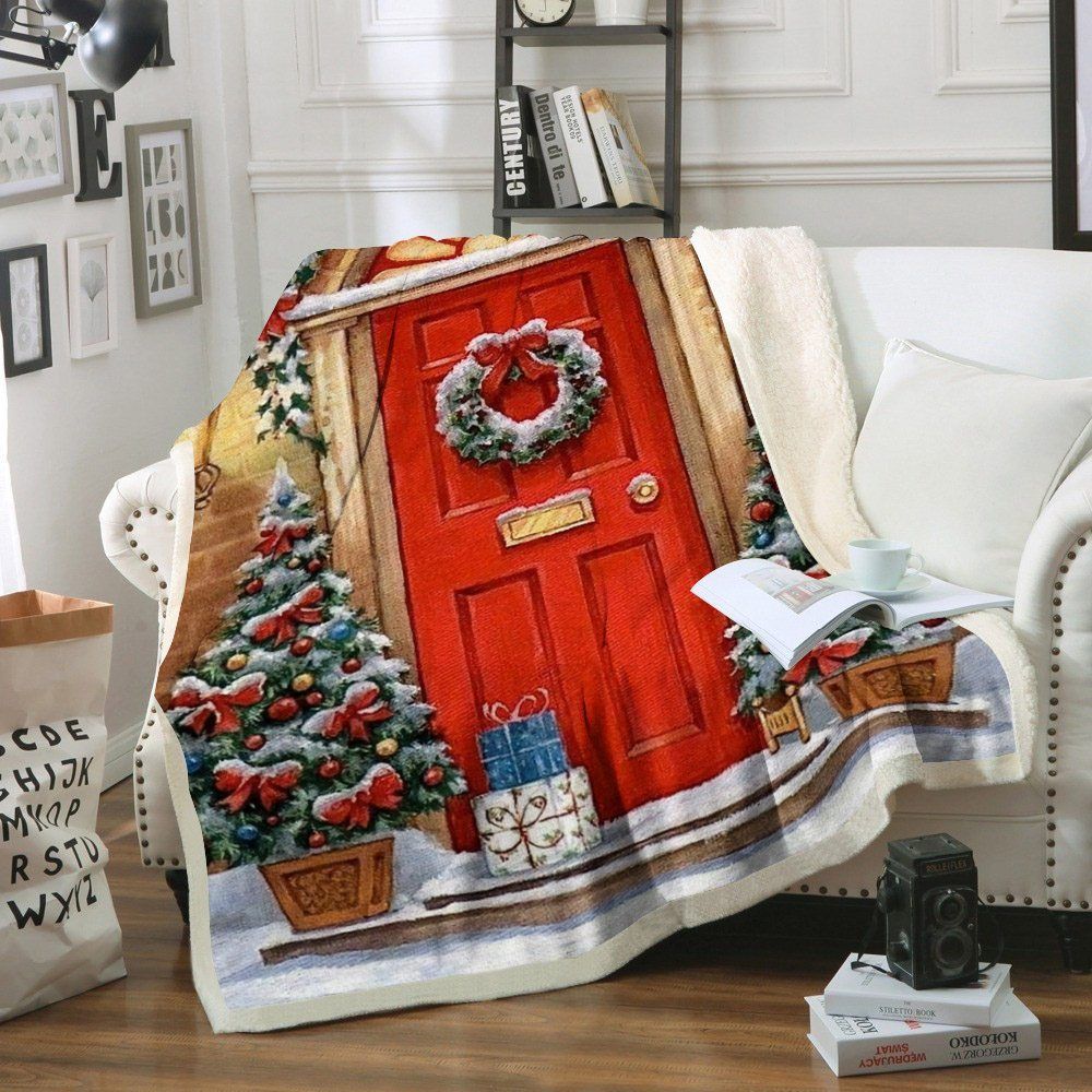 Christmas Sherpa Fleece Blanket
