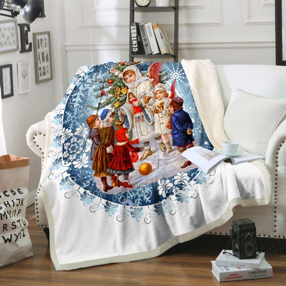 Christmas Sherpa Fleece Blanket