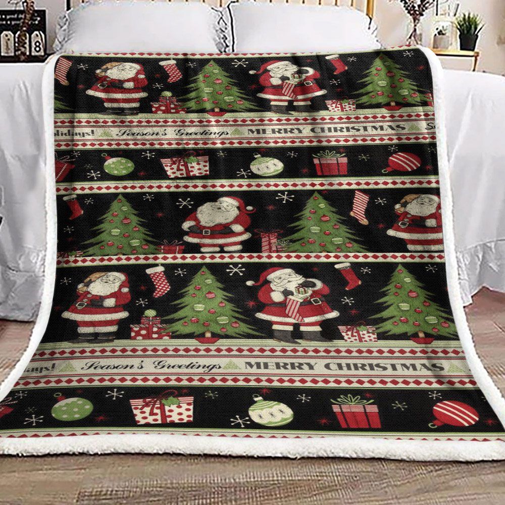 Christmas Sherpa Fleece Blanket