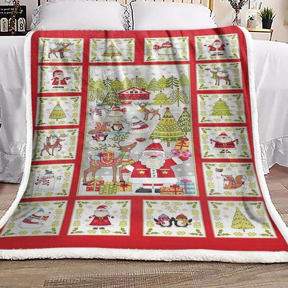 Christmas Sherpa Fleece Blanket