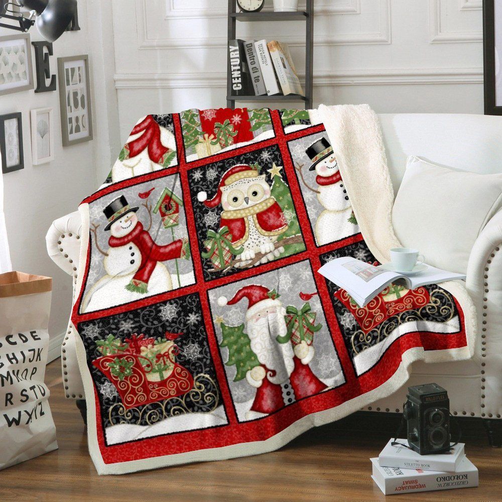 Christmas Sherpa Fleece Blanket