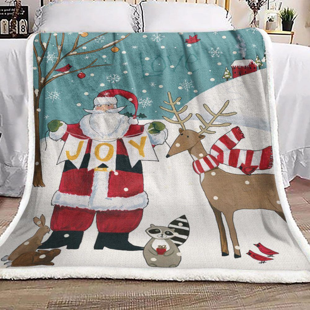 Christmas Sherpa Fleece Blanket