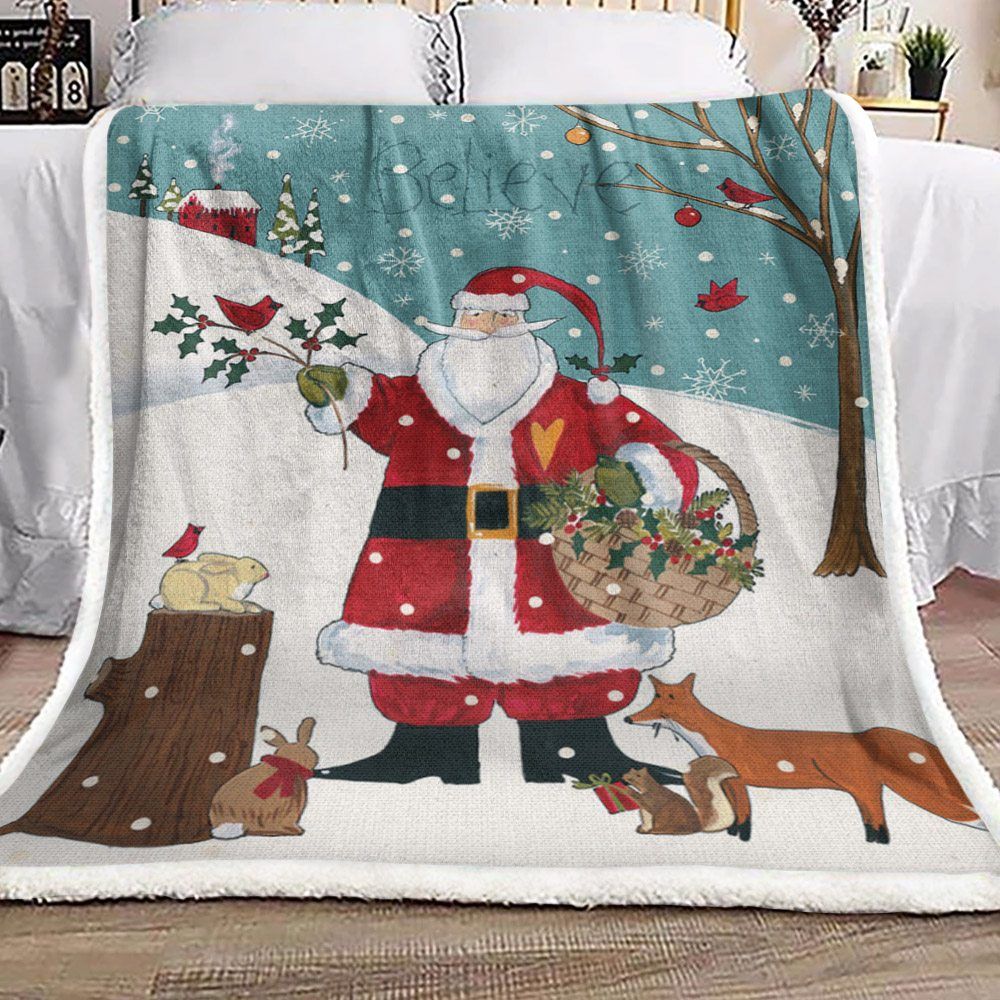 Christmas Sherpa Fleece Blanket