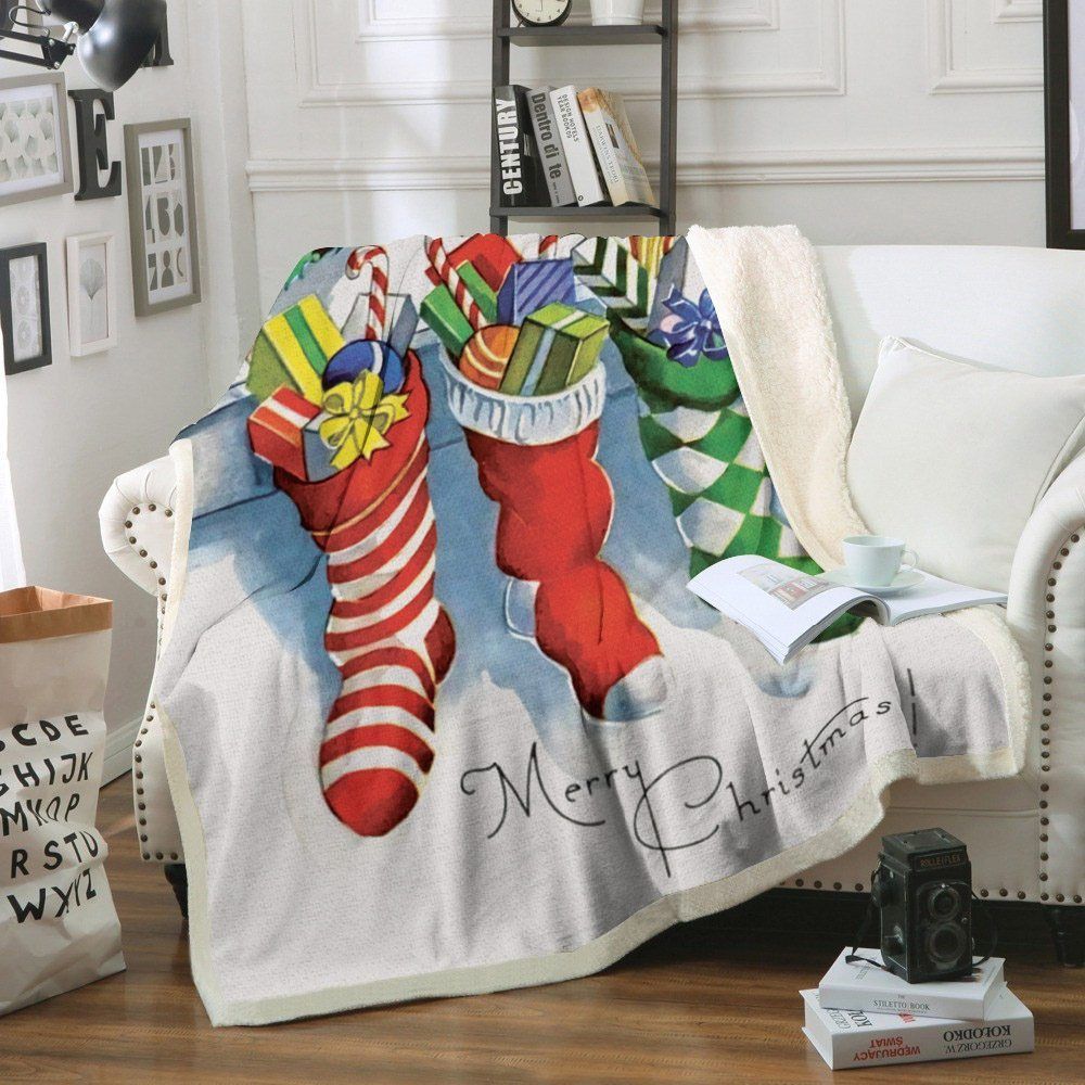 Christmas Sherpa Fleece Blanket