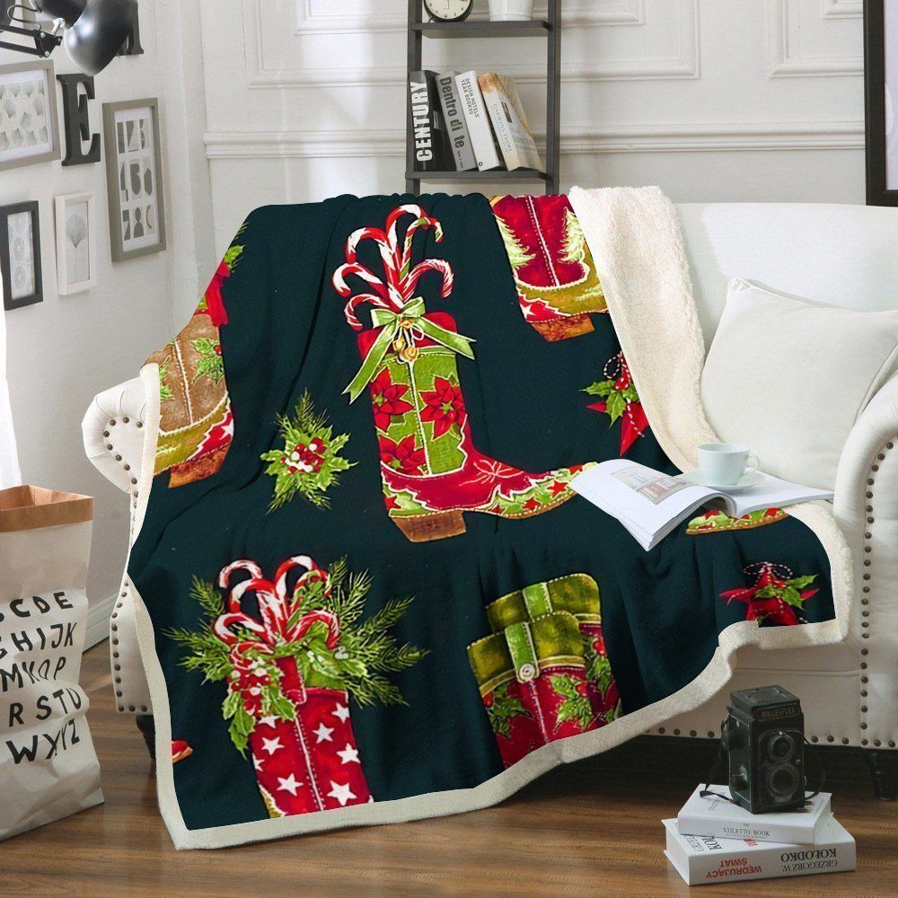 Christmas Sherpa Fleece Blanket