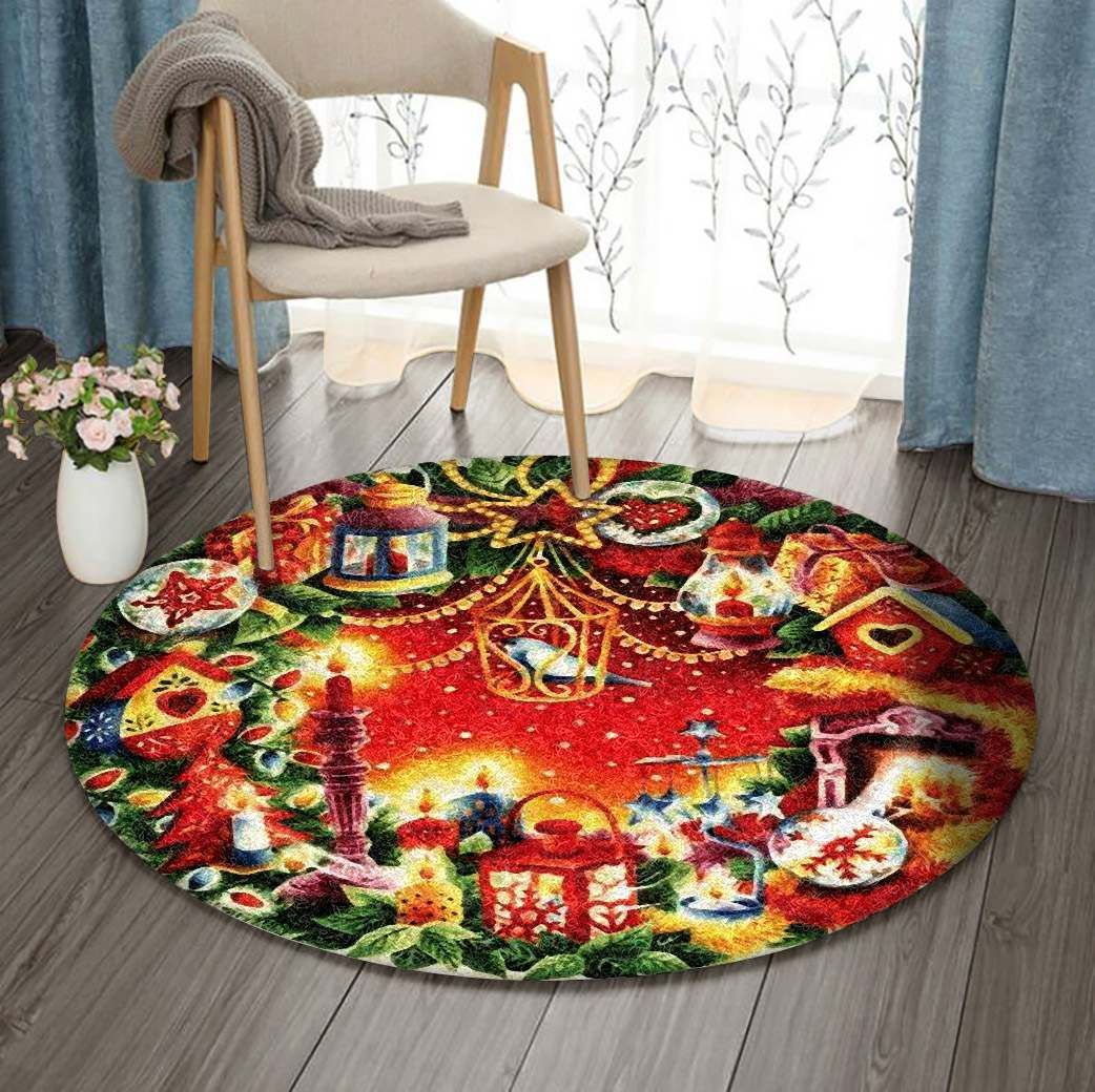 Christmas Round Carpet