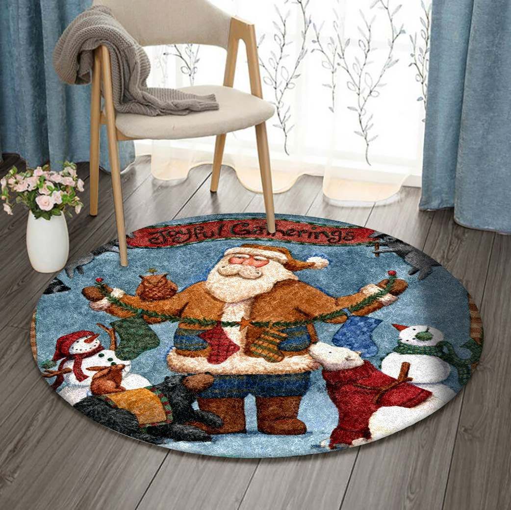 Christmas Round Carpet