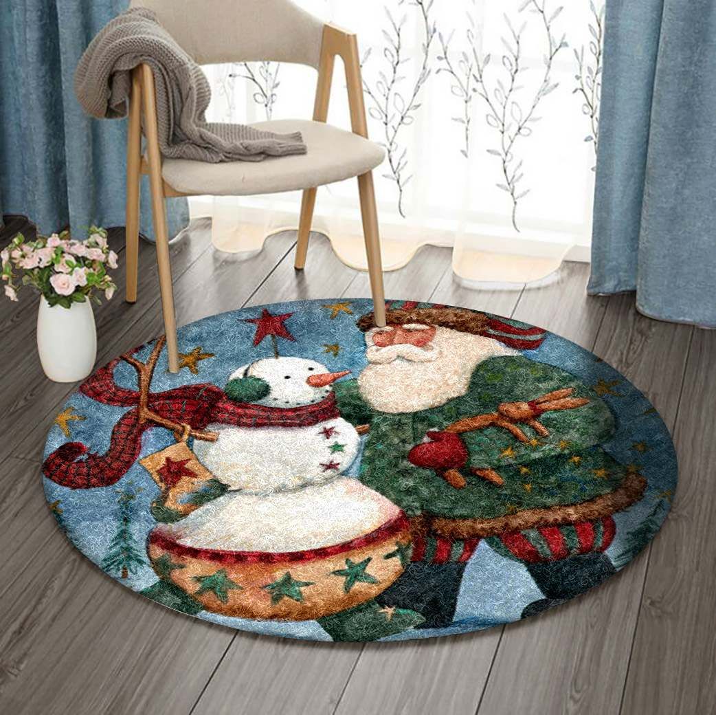 Christmas Round Carpet
