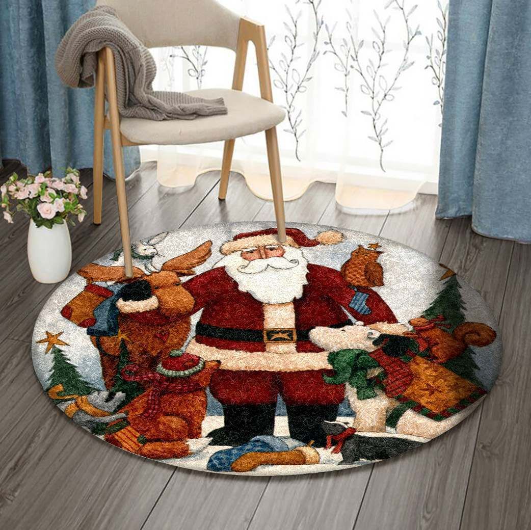 Christmas Round Carpet