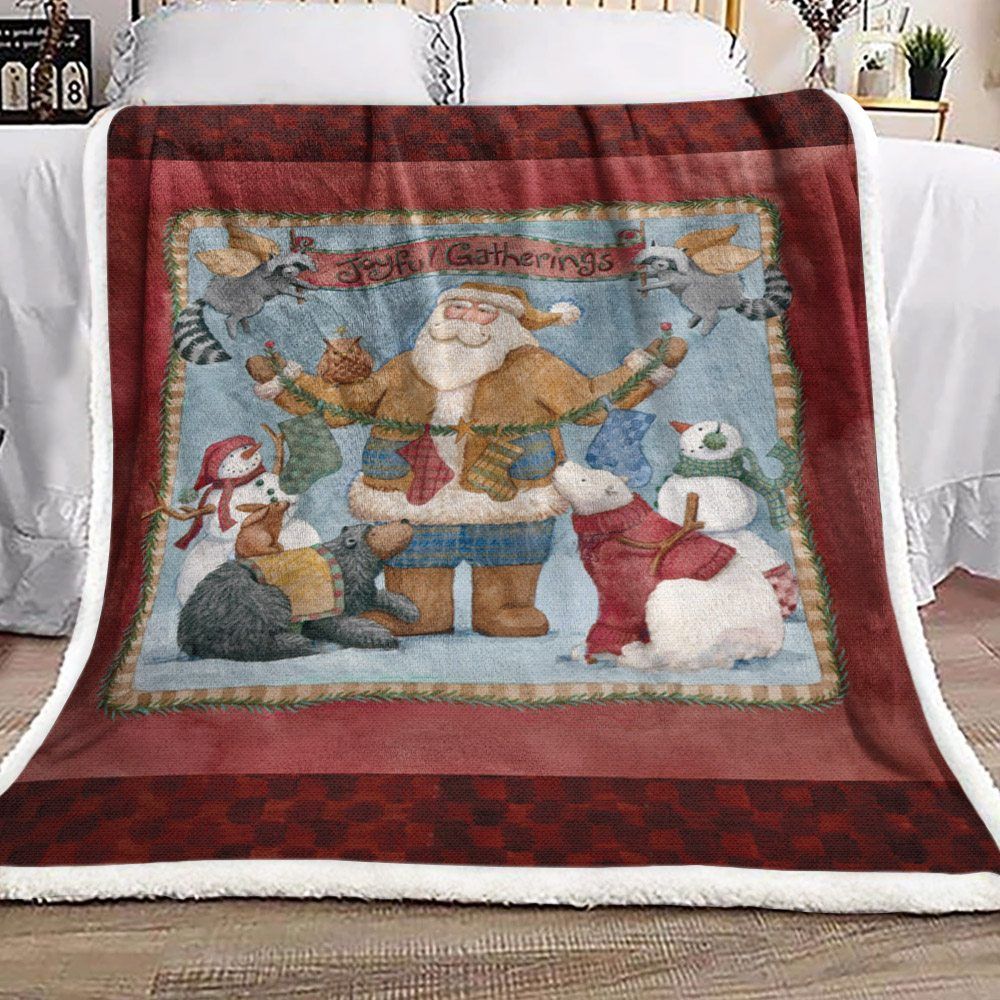 Christmas Sherpa Fleece Blanket