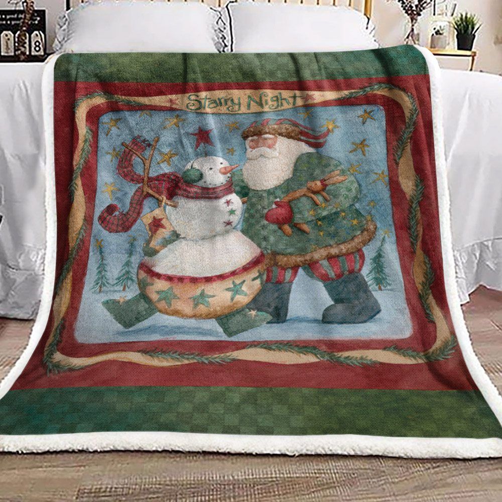 Christmas Sherpa Fleece Blanket