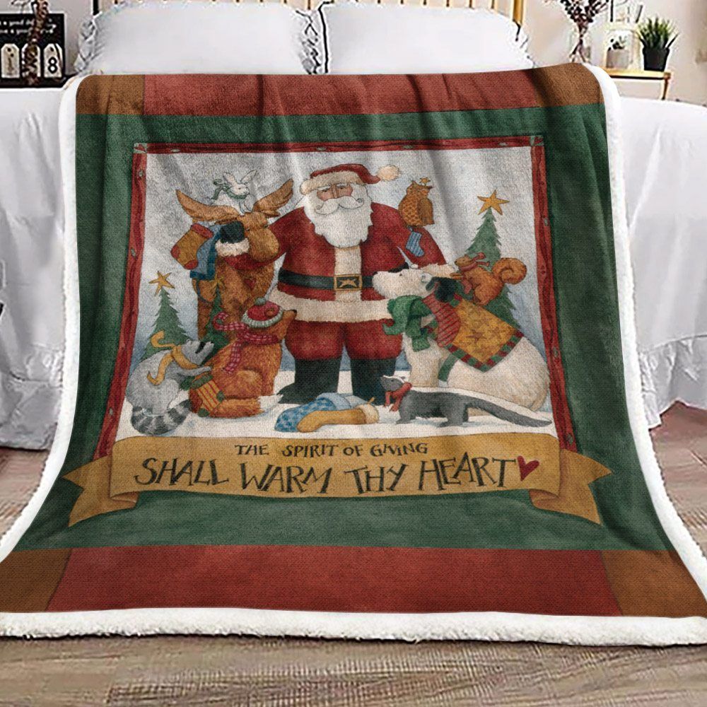 Christmas Sherpa Fleece Blanket