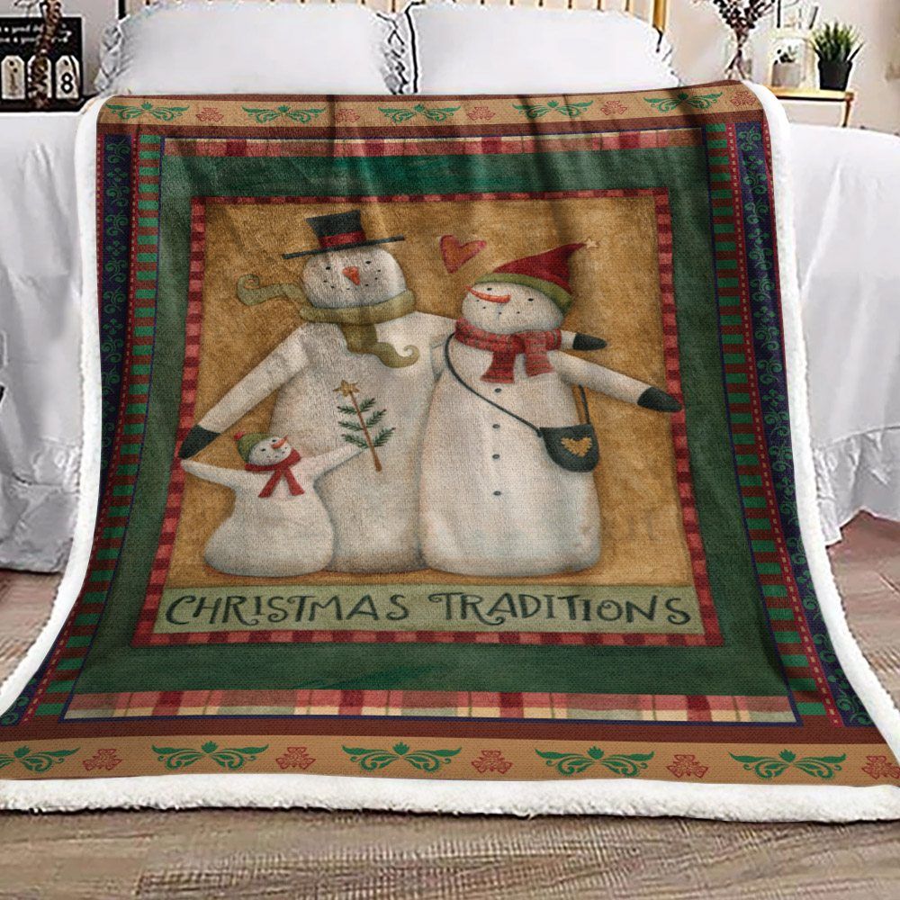 Christmas Sherpa Fleece Blanket