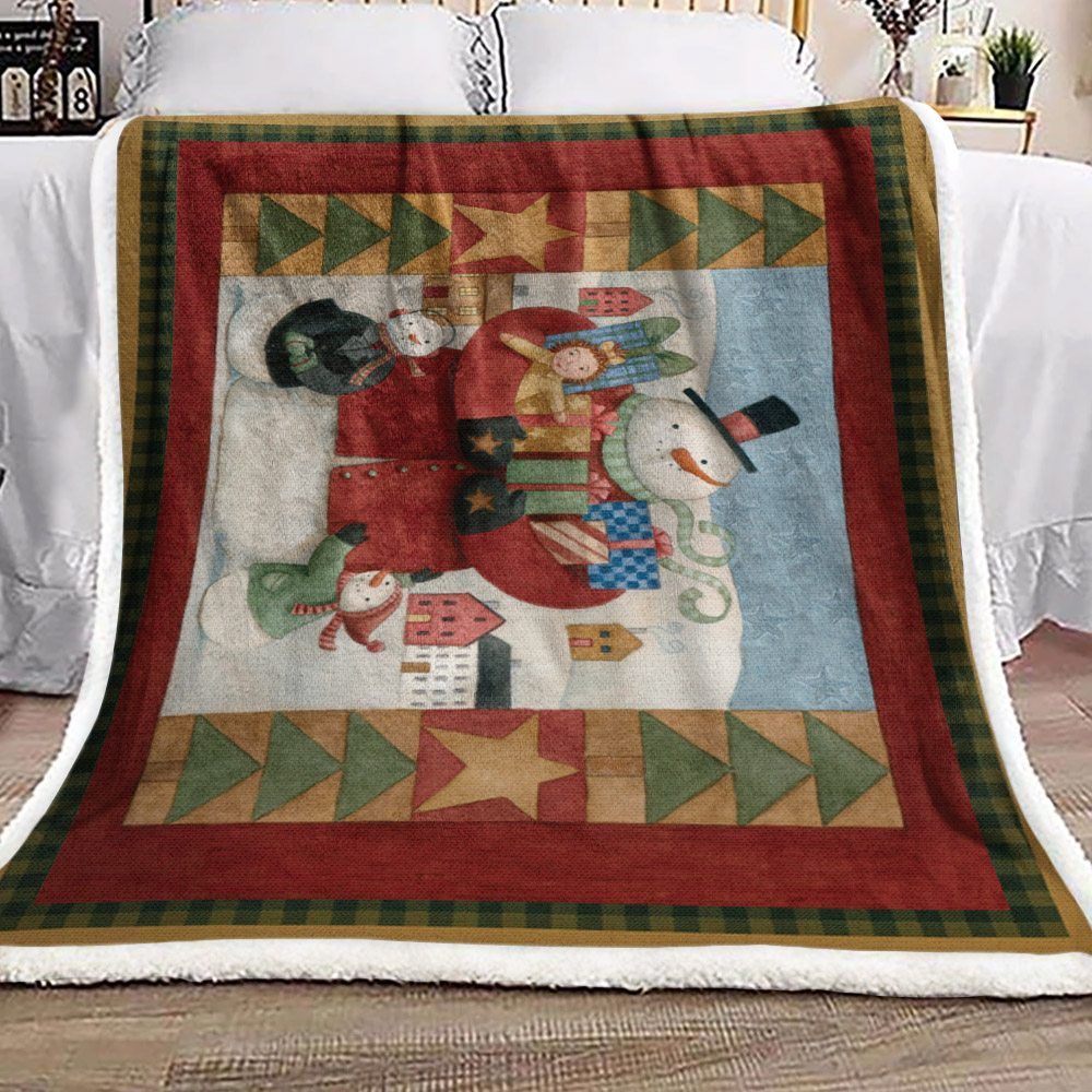 Christmas Sherpa Fleece Blanket