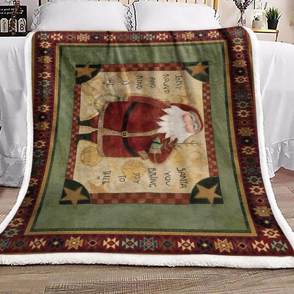 Christmas Sherpa Fleece Blanket