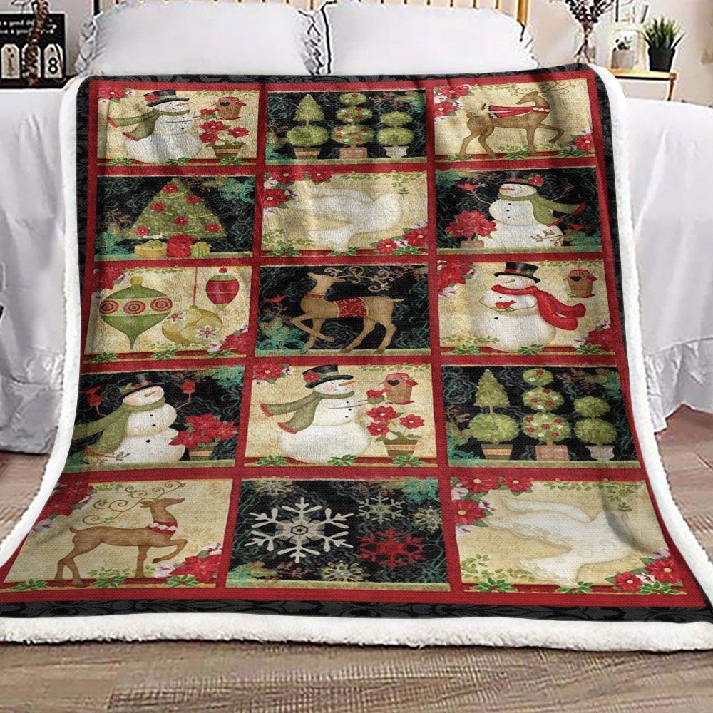 Christmas Sherpa Fleece Blanket