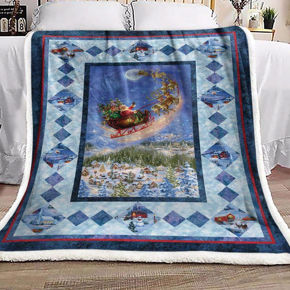 Christmas Sherpa Fleece Blanket