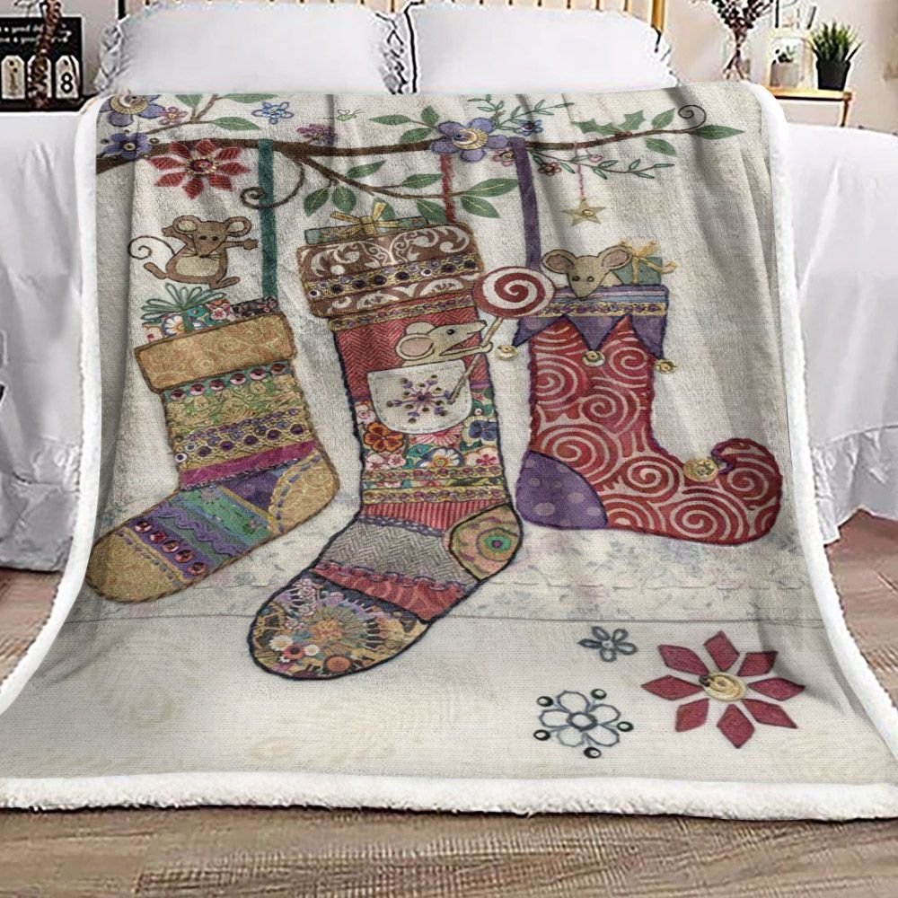 Christmas Sherpa Fleece Blanket