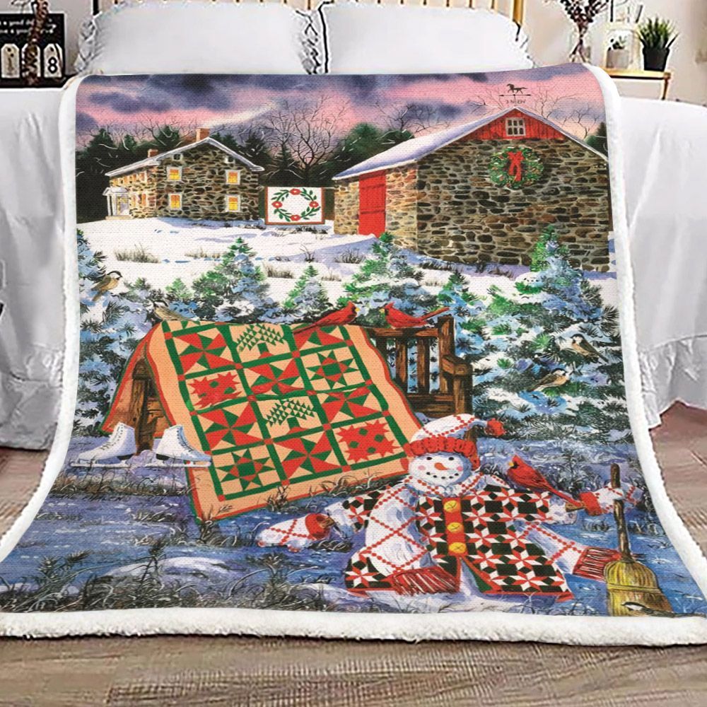 Christmas Sherpa Fleece Blanket