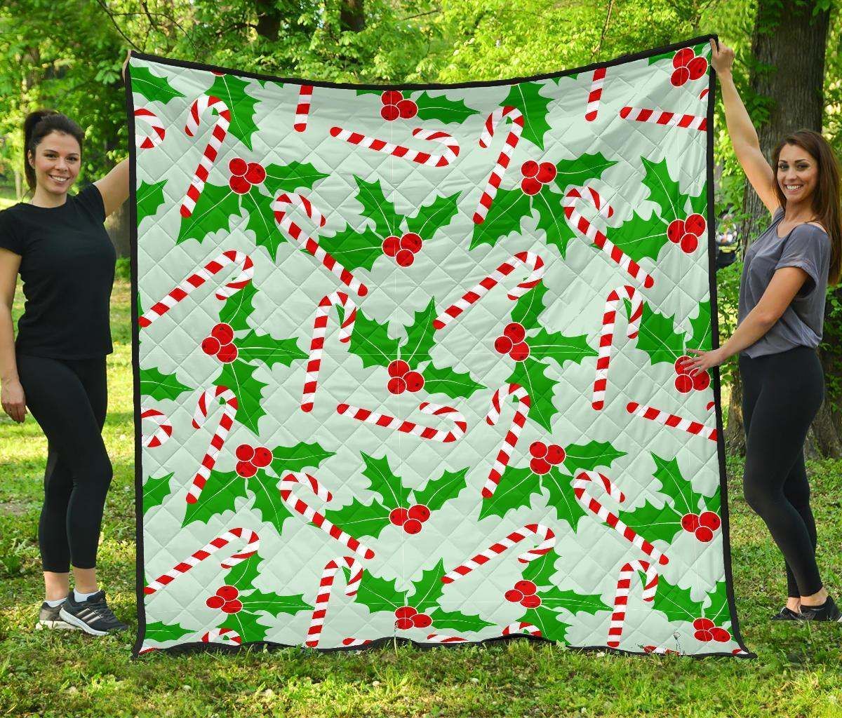 Christmas Cady Cane CL12100160MDQ Quilt Blanket