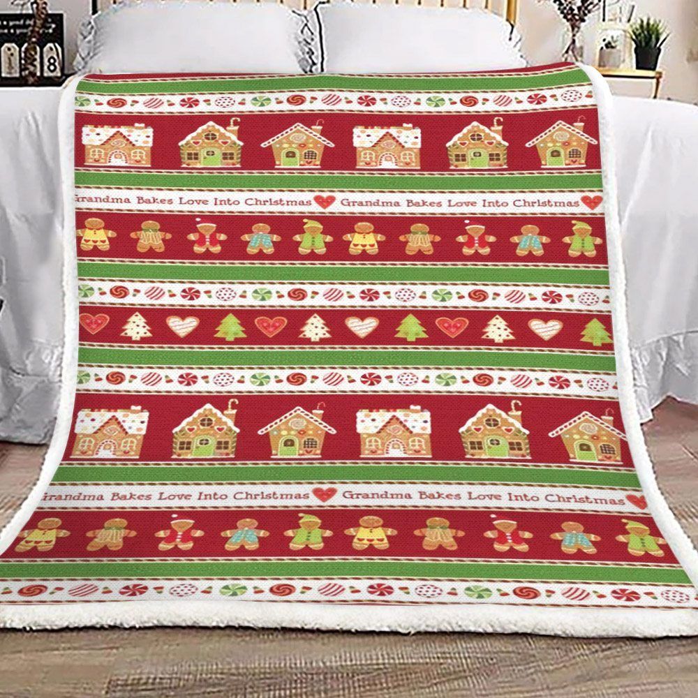 Christmas Cakes Sherpa Fleece