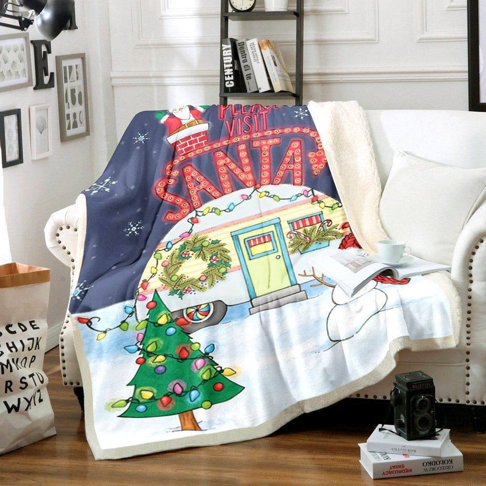 Christmas Camper Sherpa Fleece