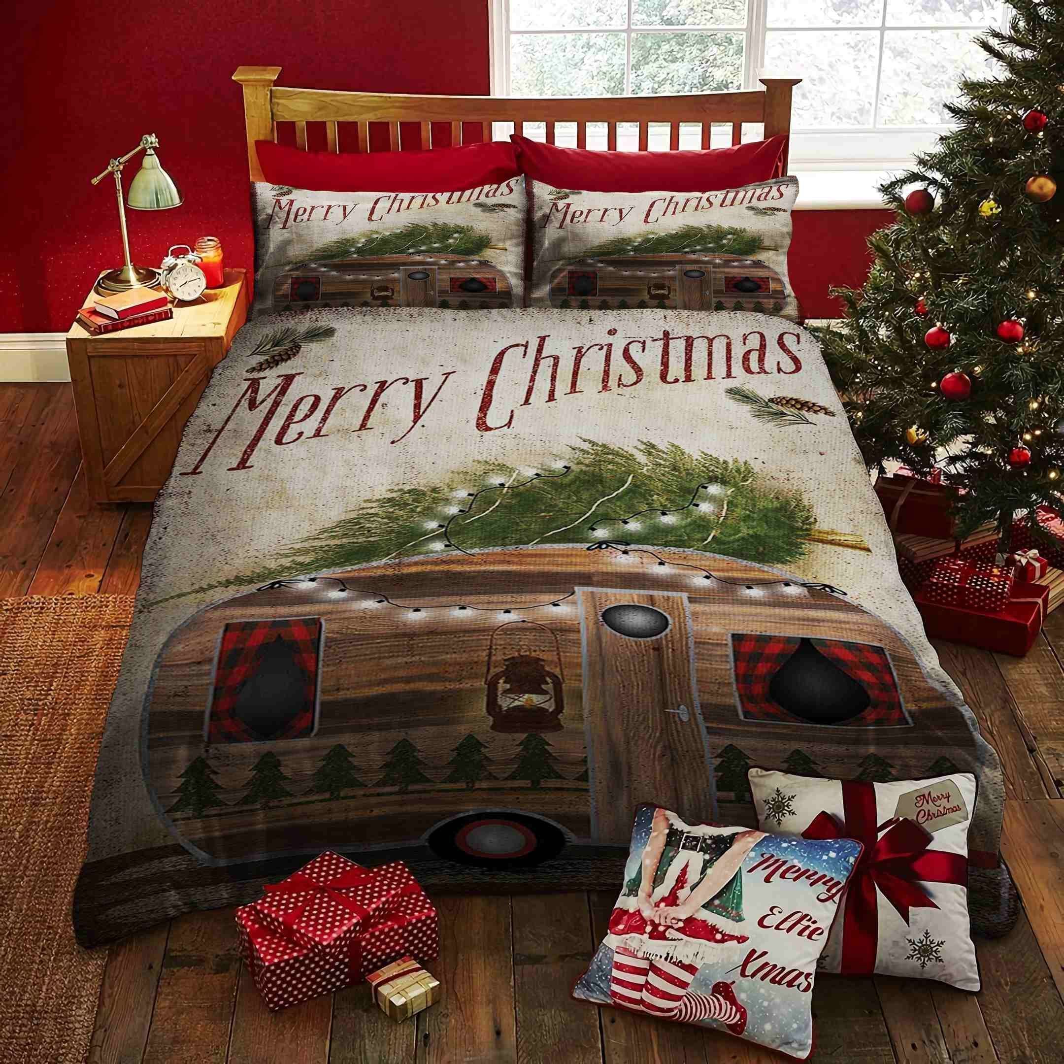 Christmas Camping Bedding Set