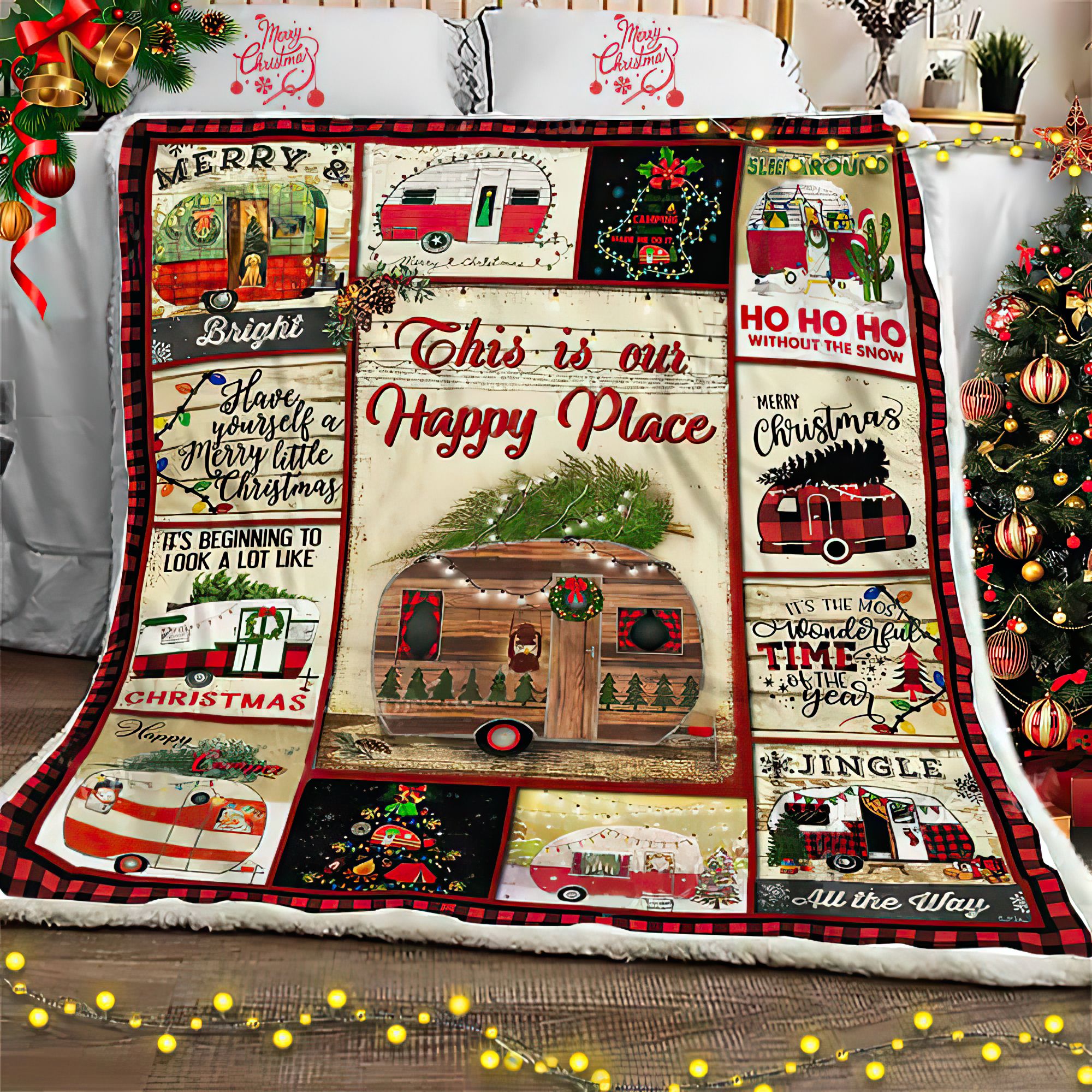Christmas Camping DPC111108 Quilt Blanket